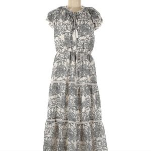 Anthropologie Flutter Sleeve Midi Dress